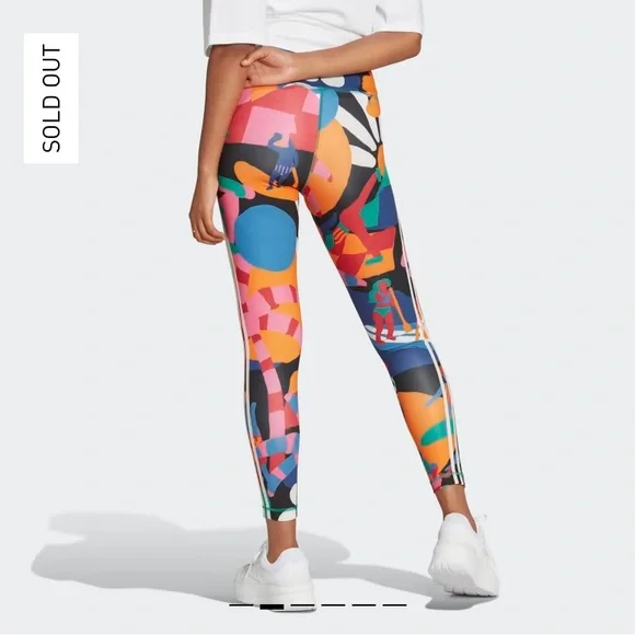 NWT Adidas x Farm Rio leggings - Picture 3 of 4